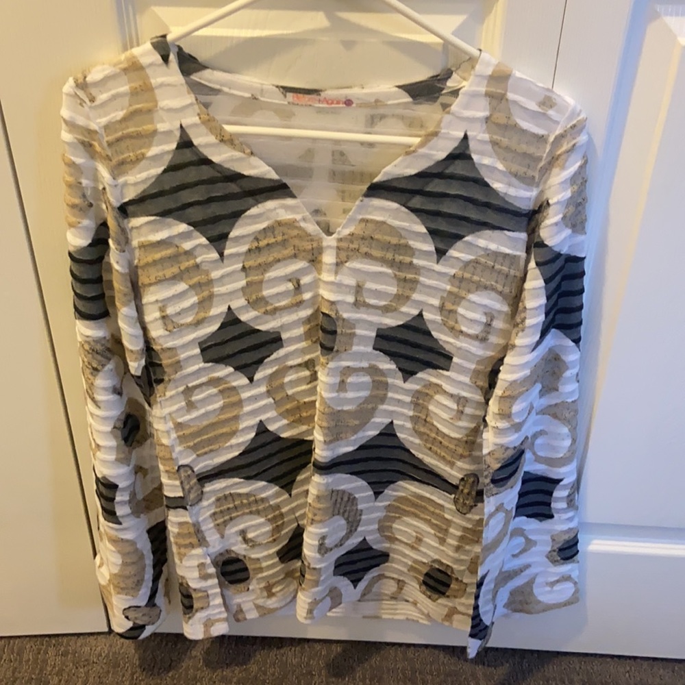 Before+After Women’s Long-Sleeve Circle Printed Top XS